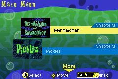 GBA Video SpongeBob SquarePants Volume 2 screenshot 3 for GameBoy Advance